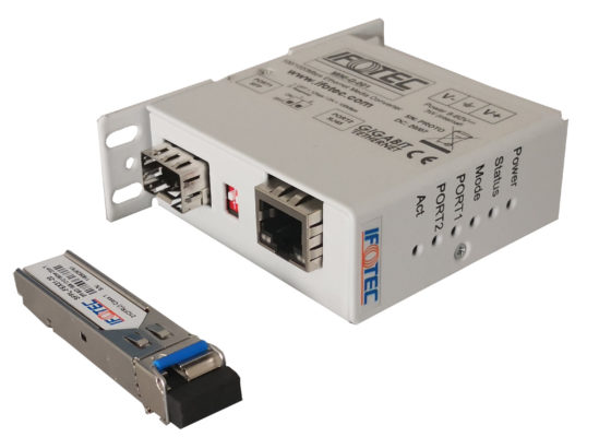 Mini Giga Convertisseur de média Gigabit Ethernet vers SFP fibre - IFOTEC