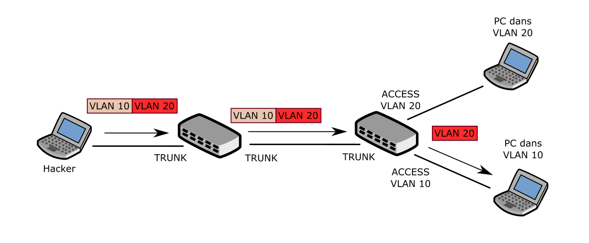 Native VLAN Native tagged (VLAN Hopping)