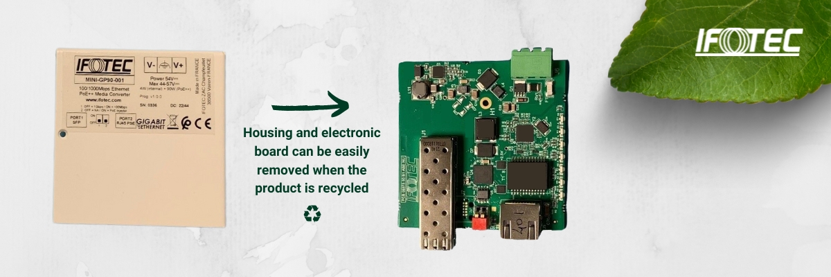 Optimisation of the life cycle of our electronic products, Mini Giga PoE++ 90W example